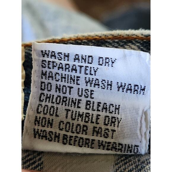 Jordache basics Girls Youth Jeans Sz 12 Tapered Bleached Zip Ankles VTG - Picture 9 of 9